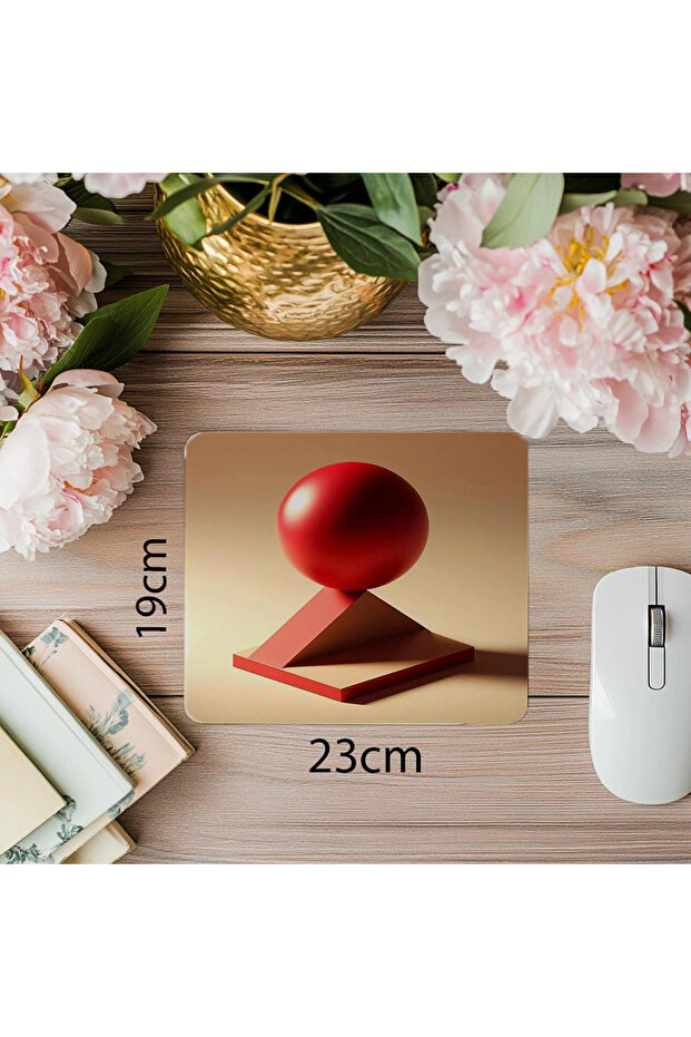 Simple Shaped Mouse Pad with Sand Floor - 19X23 cm 2 mm Rectangular Imported Printed Mouse Pad