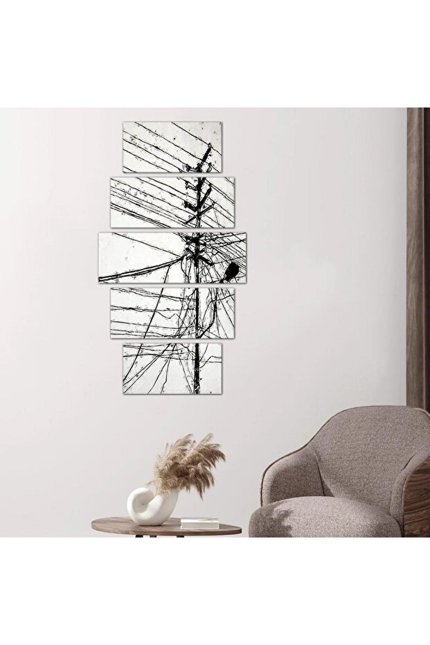 لوحه جداريه رسمة فنيه - ٢٤٥٨١ - مقسمه خمسة قطع متدرجه - 1