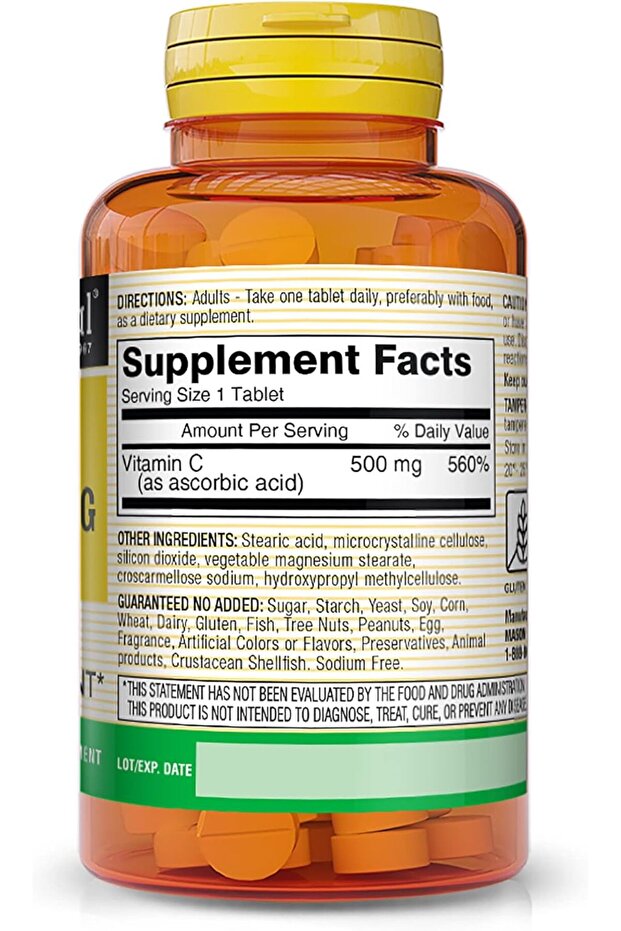 Vitamins C Pure Ascorbic Acid Tablets, 60 Count - 2