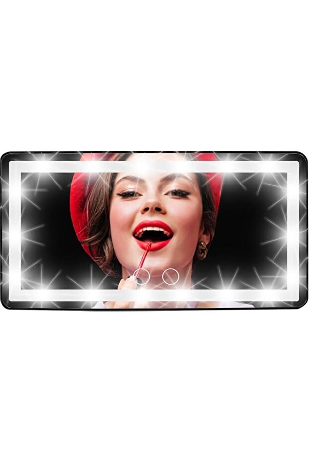 LED Light Makeup Mirror – Touch Sensor Vanity Mirror with Adjustable Brightness, 360° Rotation & Magnification – Portable Cosmetic Mirror for Perfect Makeup, Skincare & Beauty Routine