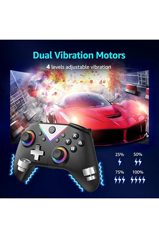 Azonee Wireless Switch Controller for Nitendo Switch/PC/Steam/Android/IOS, Switch Pro Controller Sup - 6