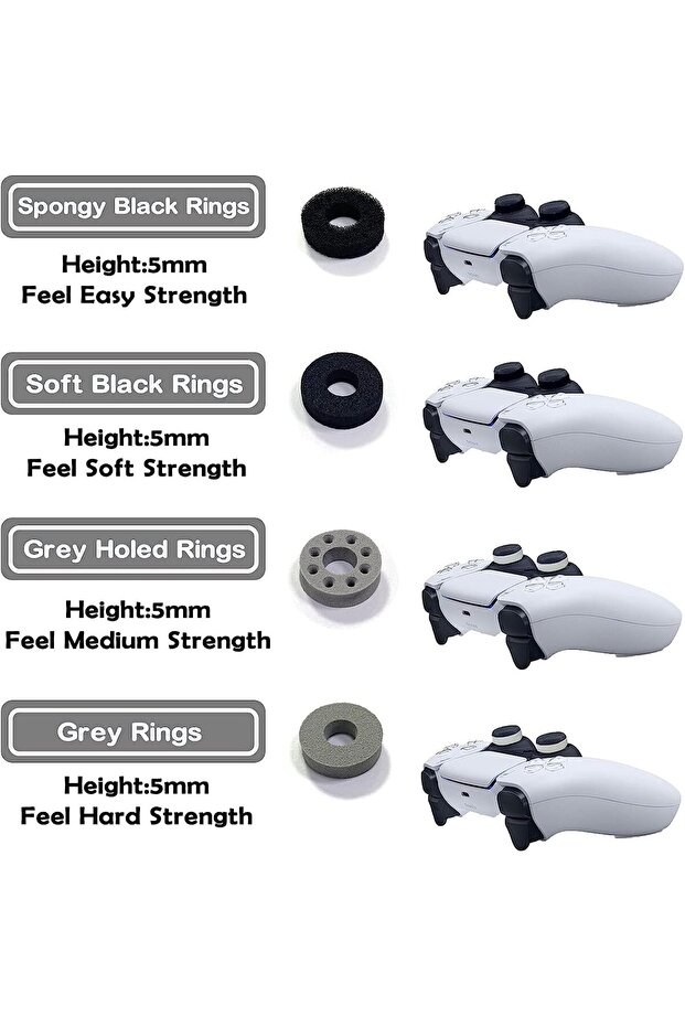 حلقات دقيقة، وحدة تحكم بالحركة للمساعدة في التصويب، 24 قطعة من حلقات التحكم الدقيقة في الهدف، مناسبة لجهاز PS4. - 2