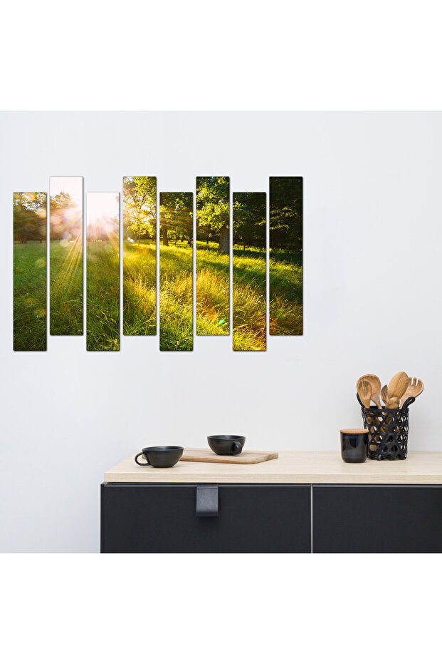 لوحه جداريه - منظر - ٧١٨ - مقسمه ثمانية قطع- - 1