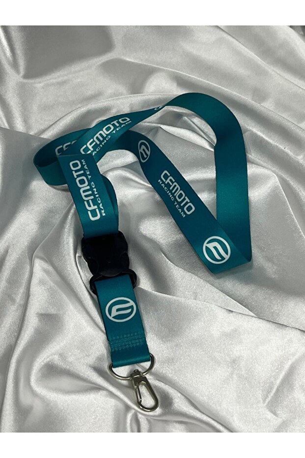 Cfmoto Turquoise Neck Strap Lanyard, Compatible Mirror Strap Lanyard, Keychain Lanyard Moto Accessory