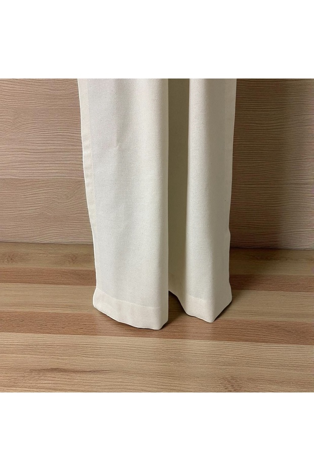 Buldan Linen Curtain Raw Linen Vintage Regional Woven Curtain