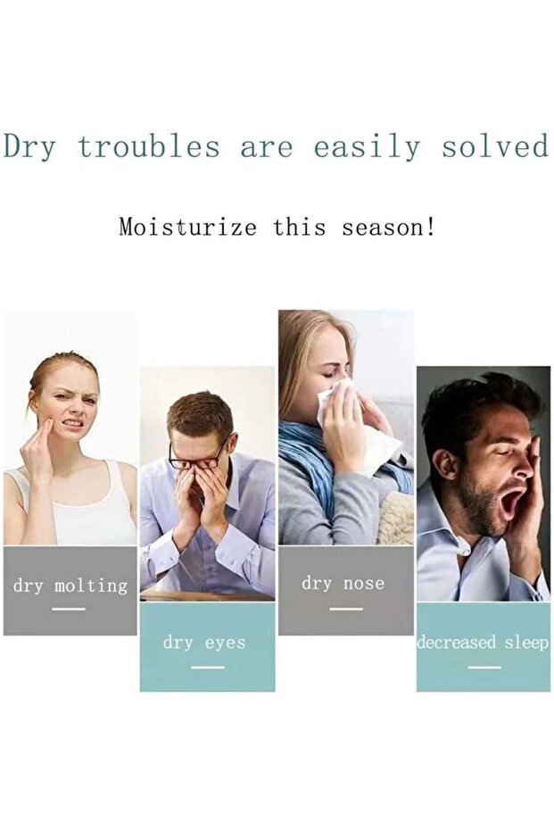 مرطب الهواء فواحة USB مع ضوء LED - 2