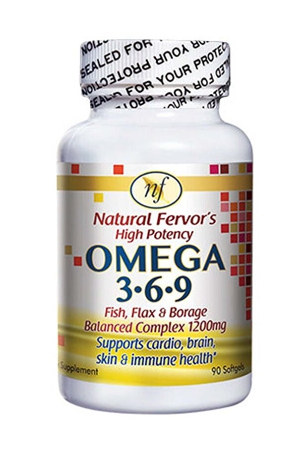 High Omega 3.6.9 Fish Oil Flax Seed And Borage Balanced Complex 2400 Mg 90 So