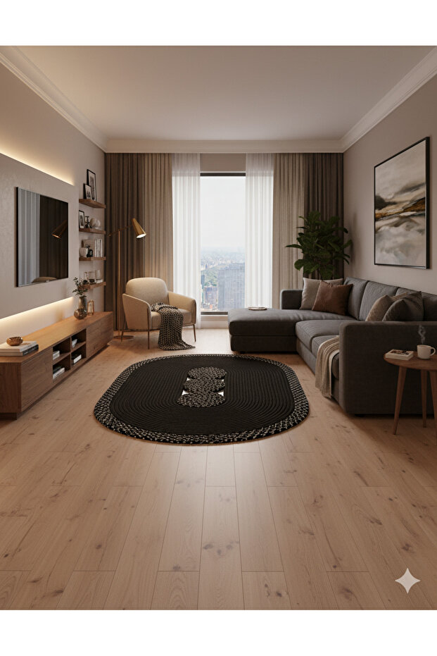 Jüt Hasır Kapı Önü Paspası Salon Paspası Banyo Paspası Mutfak Paspas 60X120 - 4