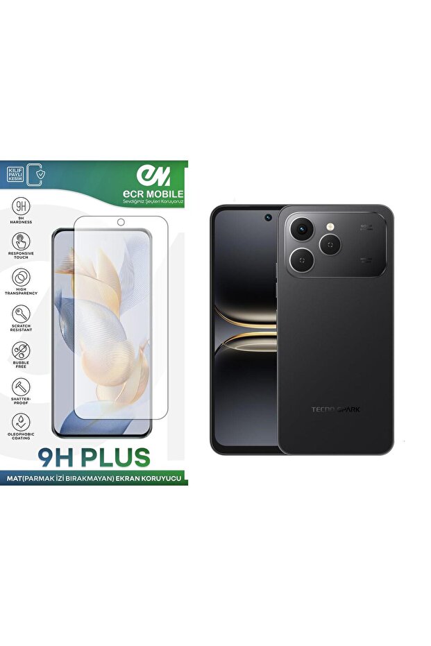 Screen Protector Compatible with Tecno Spark 40 Matte Anti-Fingerprint Flexible Nano Unbreakable - 1