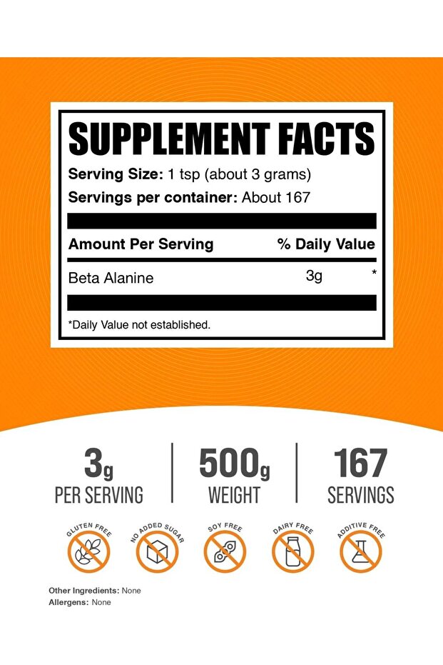 BulkSupplements Pure Beta Alanine Powder - 2