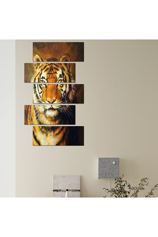 لوحه جداريه - نمر 941 - مقسمه خمسة قطع متدرجه - 2 - 1