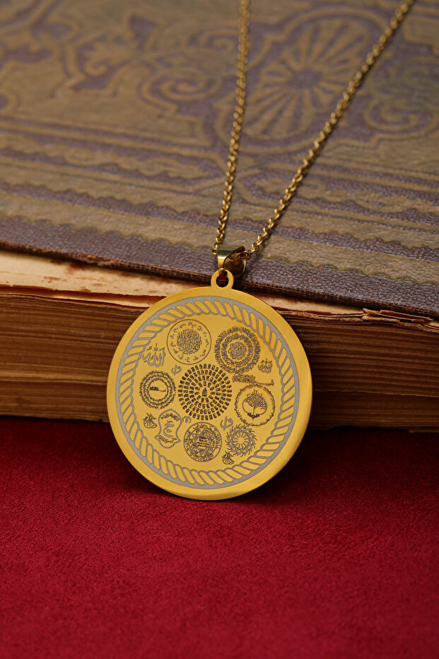 Armor Protection 316L Gold Steel Necklace