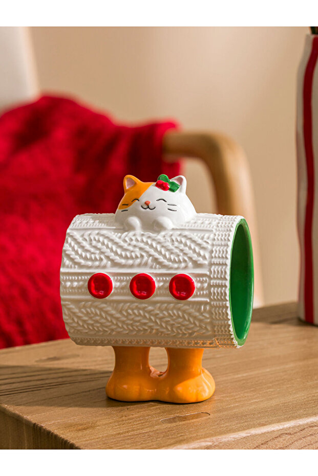 Sparkling Choices from Shining Store |   Cat Printed Ceramic Mug 313 ml - 2