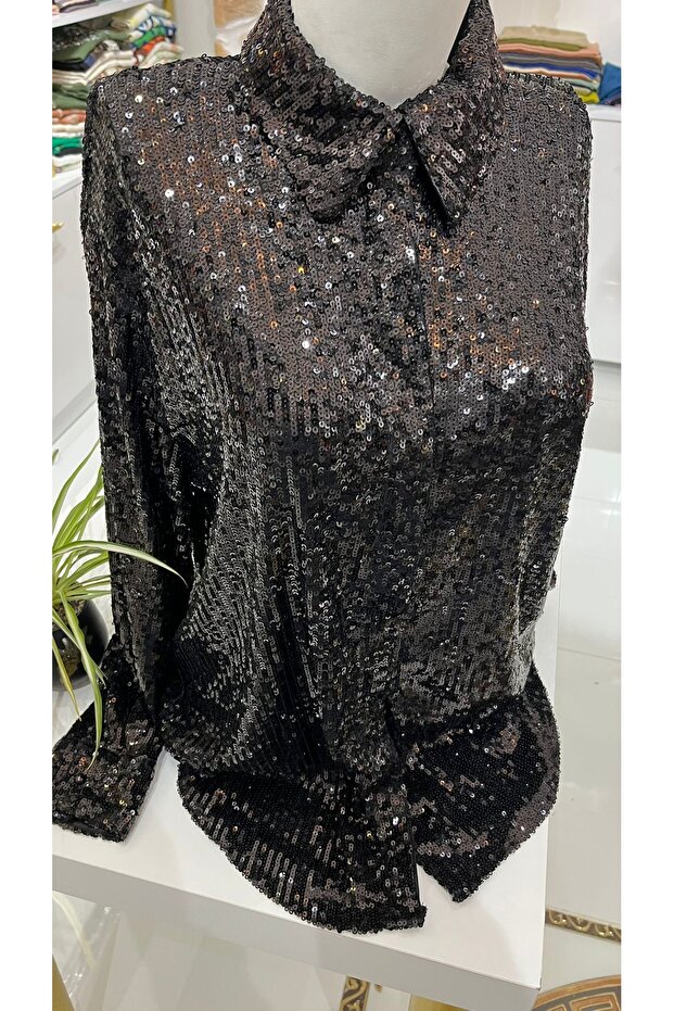 Pul payet gömlek&ceket - 2