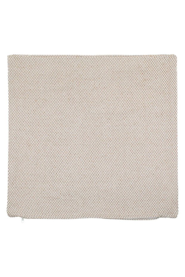 Brown Decorative Pillowcase with Embossed Pattern 45x45cm
