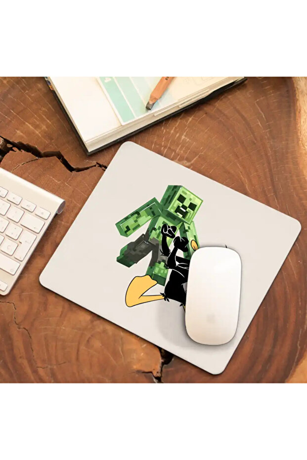 Mousepad Daffy Duck Minecraft Creeper - 3