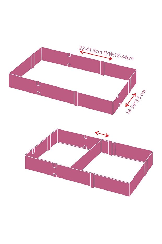 Adjustable Rectangular Metal Baking Pan with Divider - 4