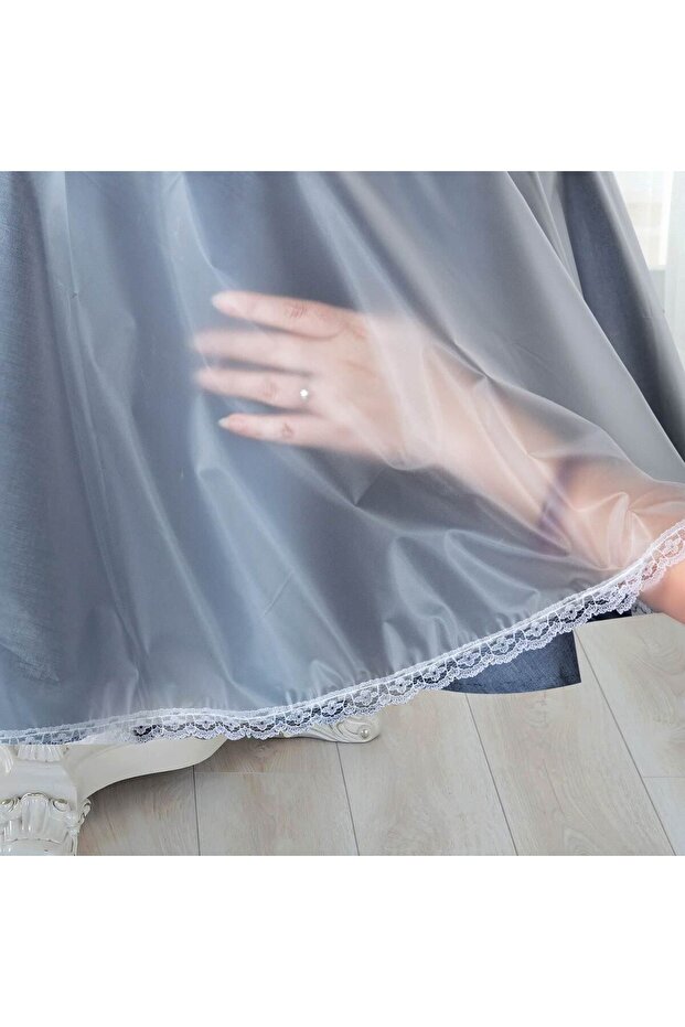 Transparent Plastic Tablecloth 180cm - 2