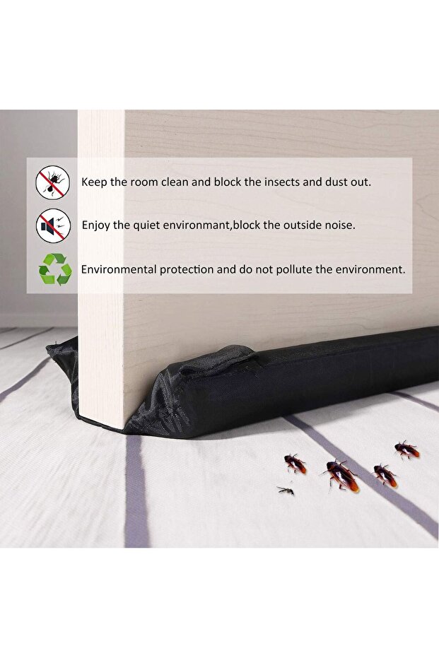 Black Double Draft Guard for Door 95cm - 5