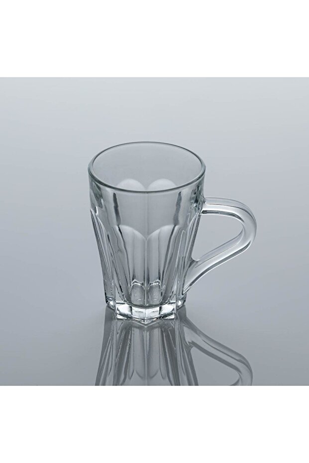 Transparent Glass Cup with Embossed Pattern 150ml - 2
