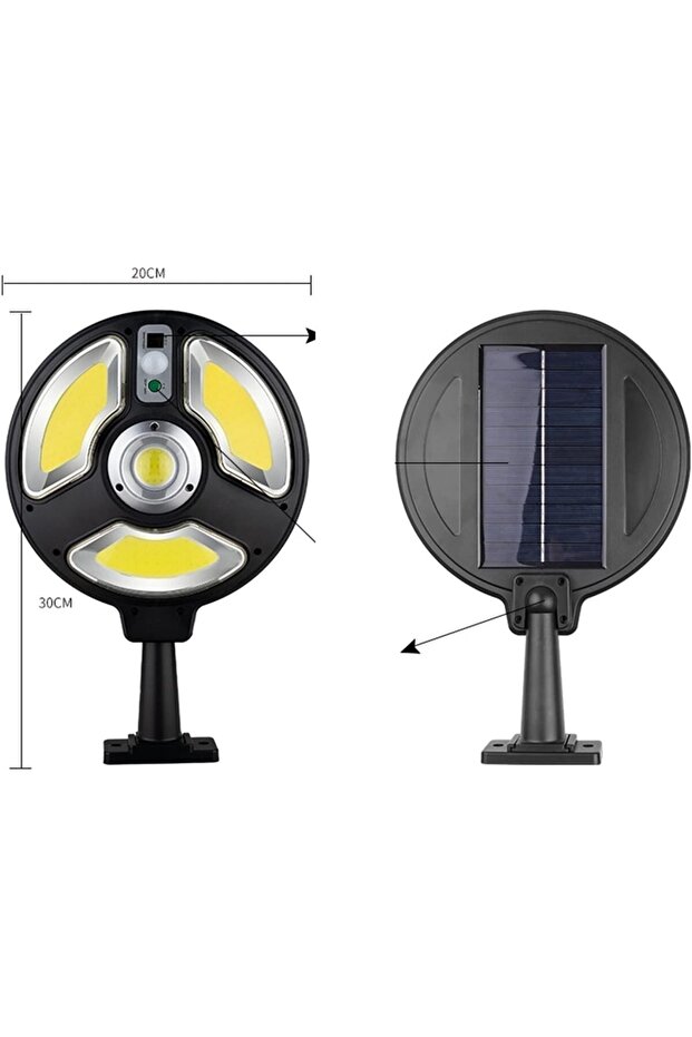 Solar LED Wall Light | Sensitive Sensor, Remote Control, Polysilicon Panel, Modes - 5