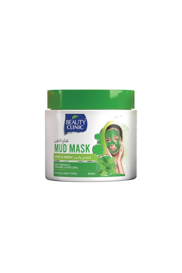 Beauty Clinic Mint & Neem Clay Mask for Women, 500ml