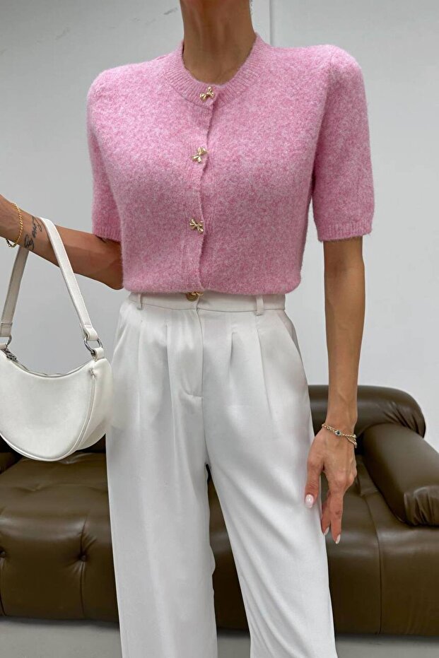 Short sleeve cardigan