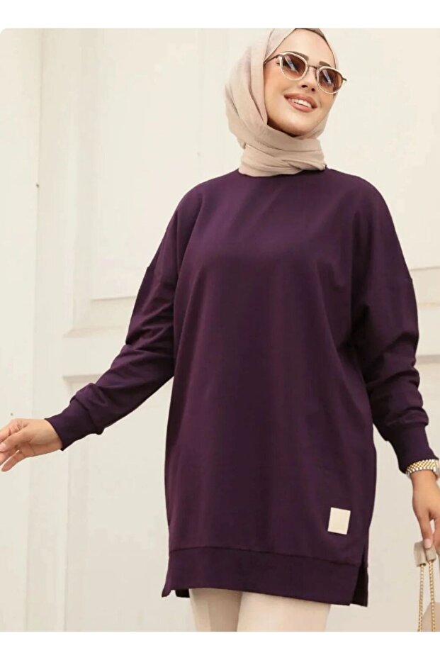 Combed Cotton Tunic Mürdüm