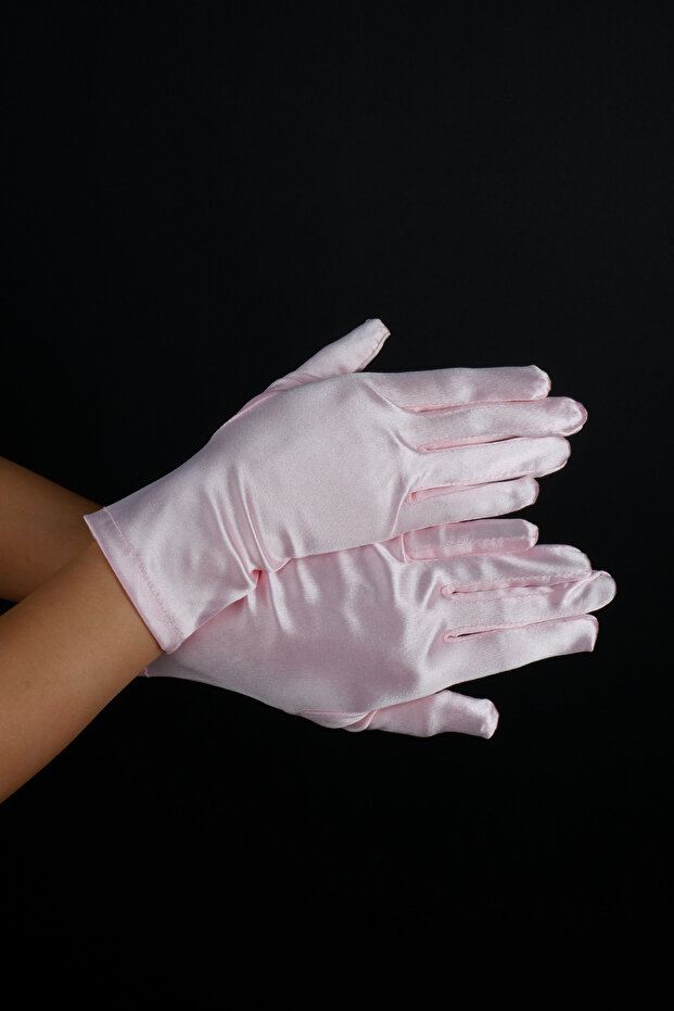 Satin Short Evening Gloves Wedding Party Prom Costume Accessory