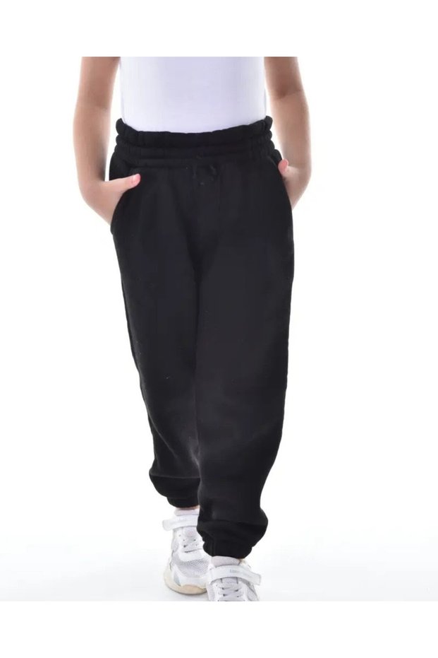 Black Boy's Sweatpants Comfortable Product in Winter