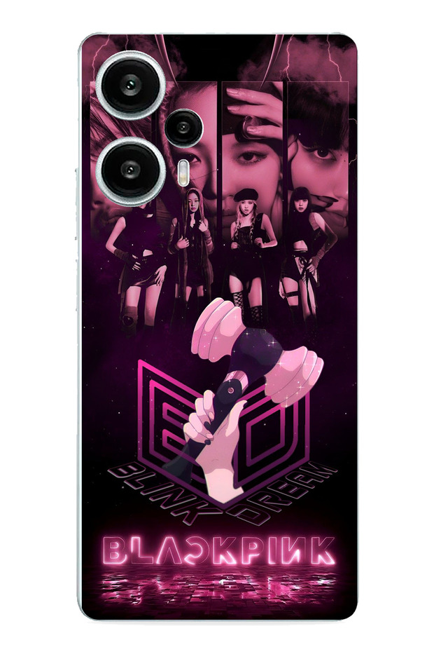 حافظة سيليكون مطبوعة متوافقة مع POCO F5 من Blackpink - 1