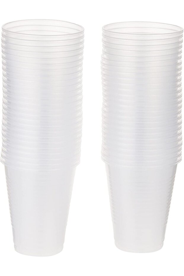 Disposable Plastic Clear Cup 6 ounce for Iced Coffee, Smoothies, Juices & water 50 Pieces
