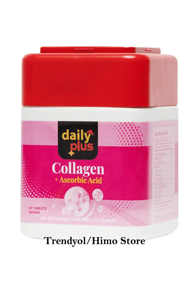 PlusCollagen + Ascorbic Acid Supplement (60 Tablets, 500mg) - 1
