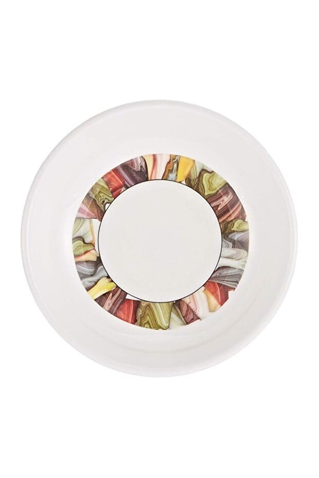 Servewell 10 Cm Art Deco Symphony Sauce Plate - White