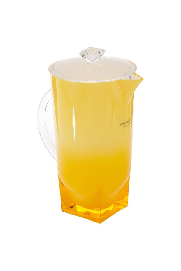 Royalford acrylic pretty jug, yellow, rf6885