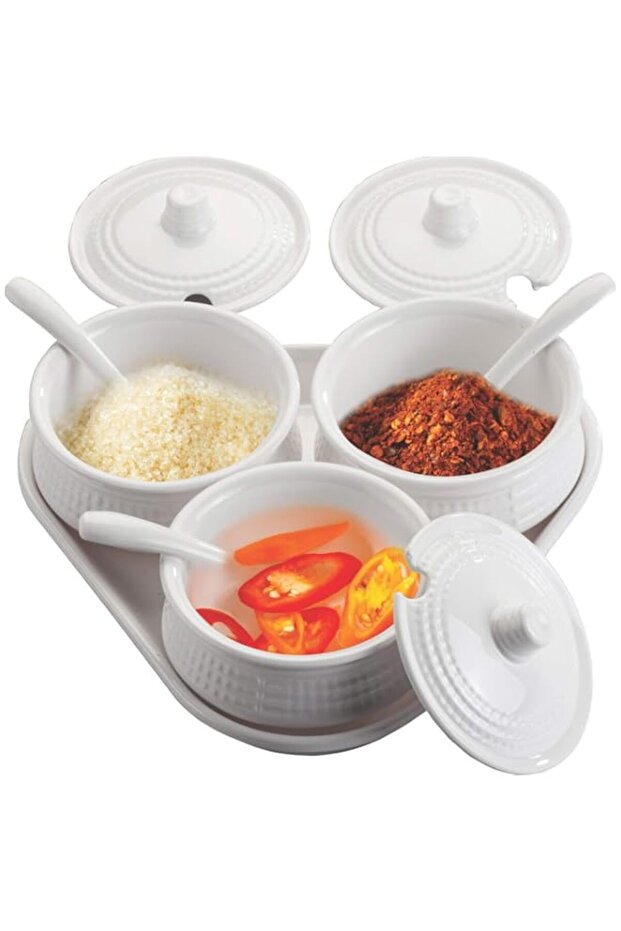 Dinewell Pickle Set, White, Dwt1049W