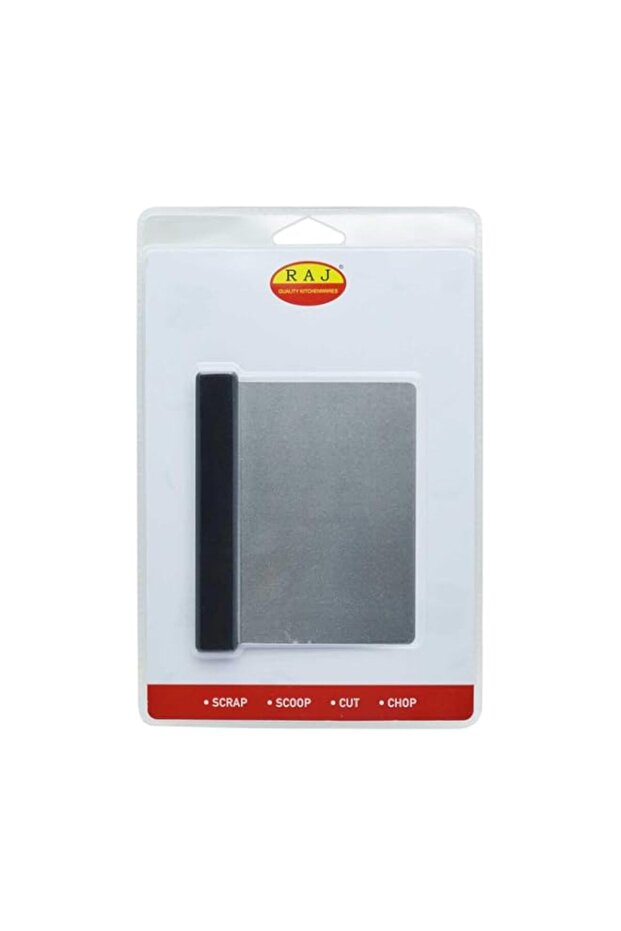 Raj Flexible Dough Cutter/Scraper, Silver, 14.5 cm, R11047, PIZZA SCRAPER , SWEETS SCRAPER , ICE-CREAM SCRAPER