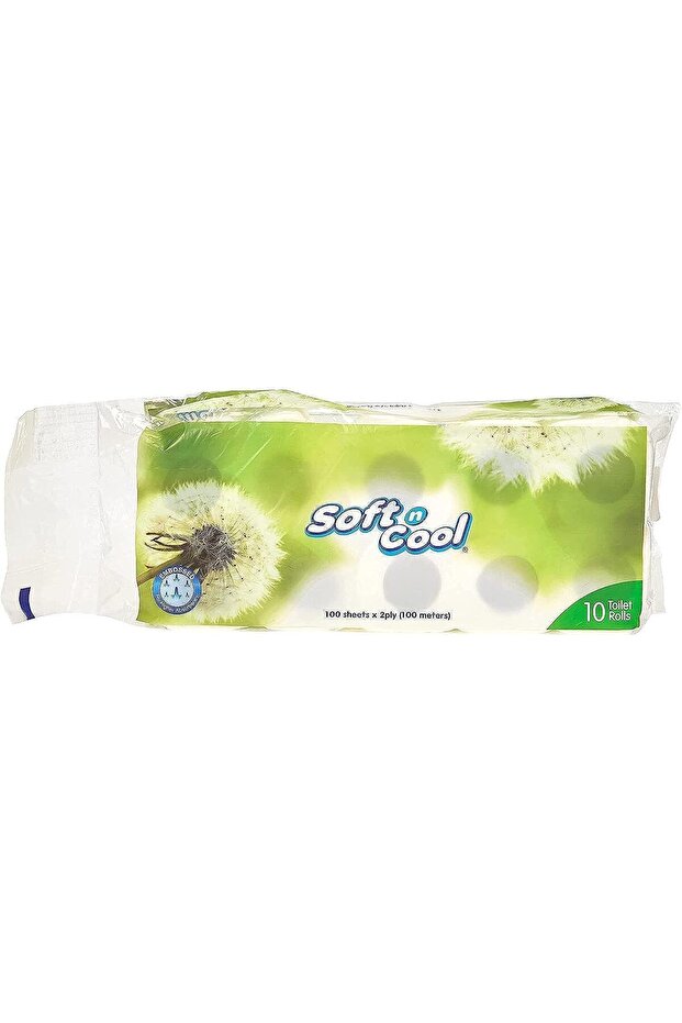 Highly Absorbent, Sterilized, Soft & Strong Toilet Tissue Rolls 100 Sheet, 10 Rolls Per