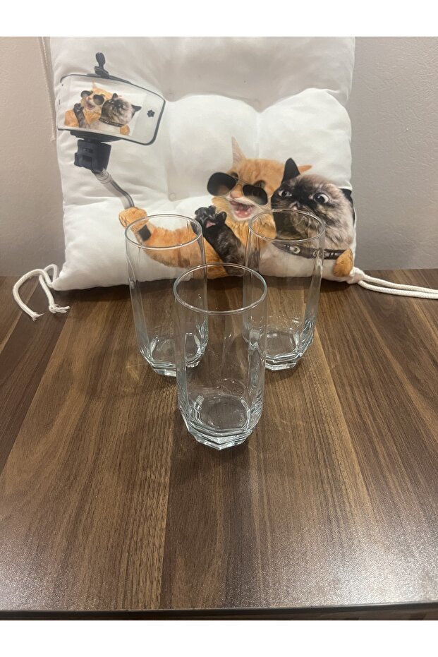 3 lü cam meşrubat bardağı - 1