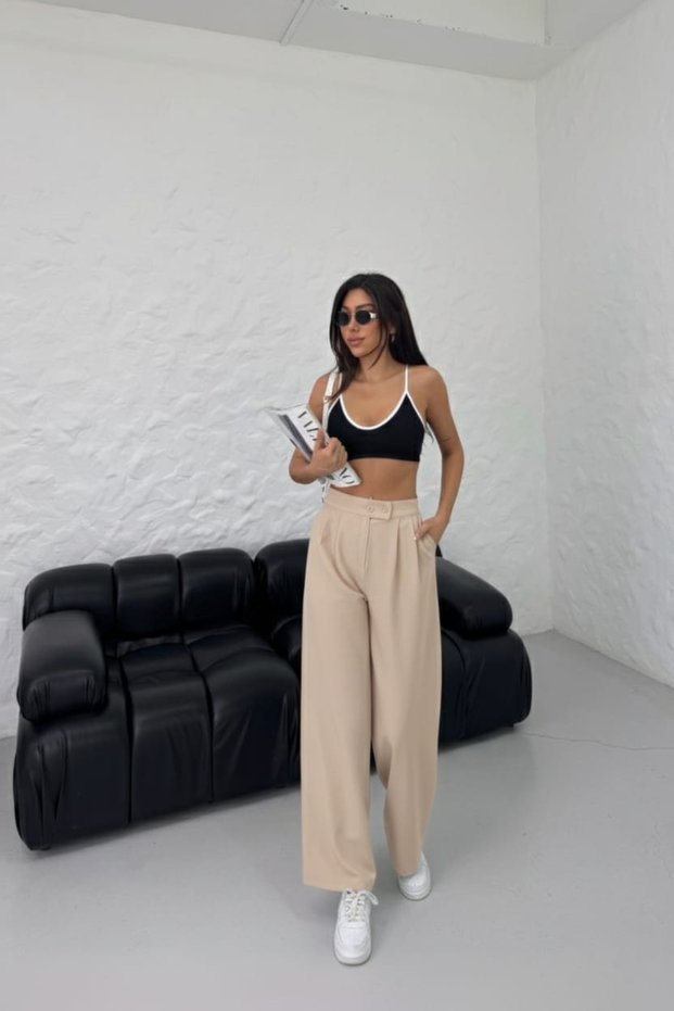 Women's High Waist Wide Leg Pants