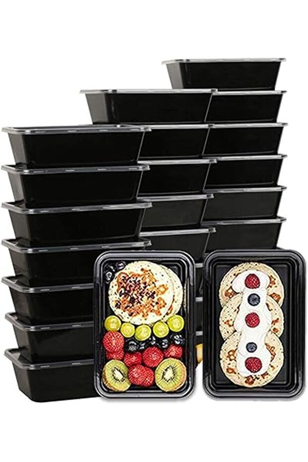 Pack Mel Prep Containers Lids Reusble Food Storage Boxes Microwve & Freezer Sfe