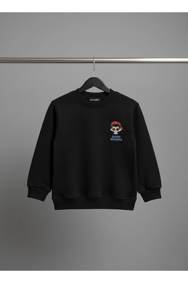 Cool Boy Character Oversize Sweatshirt