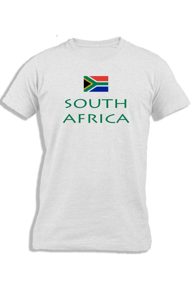 SOUTH AFRICA WITH FLAG