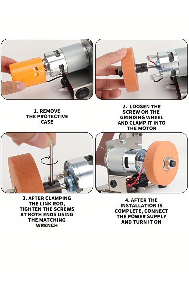 Electric Sharpener with 7-Speed, Tool Sharpening System- Polishing, Buffing & Rust Removal Function - 7
