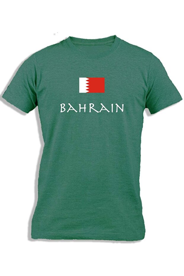 BAHRAIN WITH FLAG