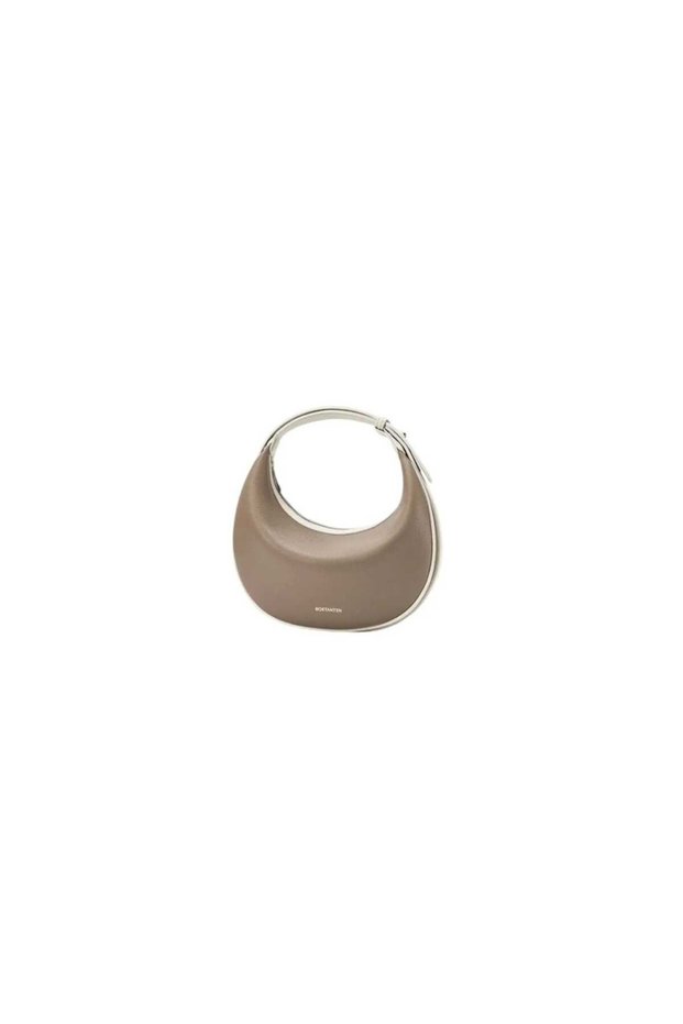 MUD COLOR AND OFF - WHITE LADIES SHOULDER BAG LEATHER CROSSYBODY MULTI-USE FOR WOMAN BAG
