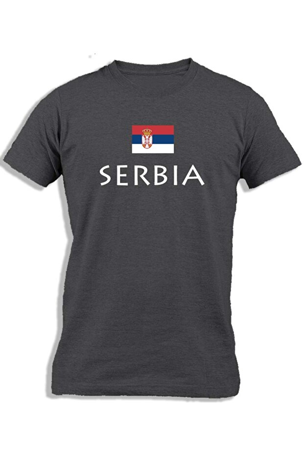SERBIA WITH FLAG