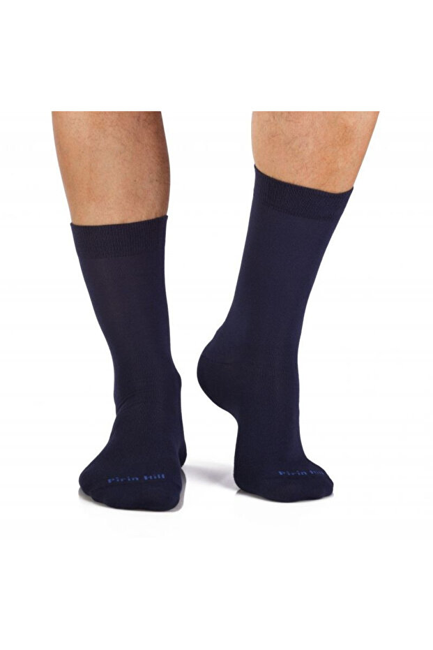 Чорапи от бамбук BASIC, тъмносини - 2