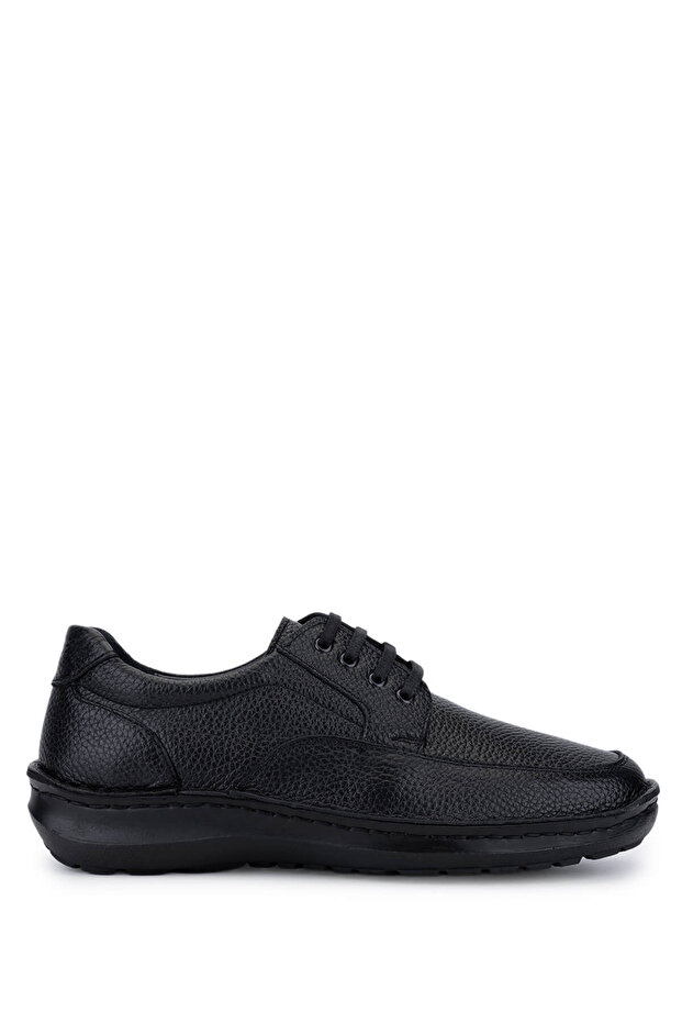 Men's Genuine Leather Black Casual Shoes