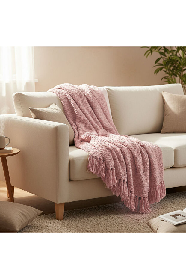 Chenille Throw | Shawl - 1